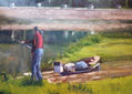 Pescando en el Tajo