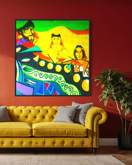 Trinomio Acrylic Panel Portrait