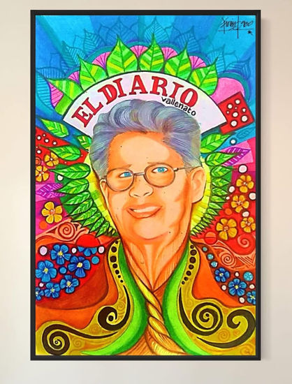 Árbol de mirada celeste Técnica Mixta