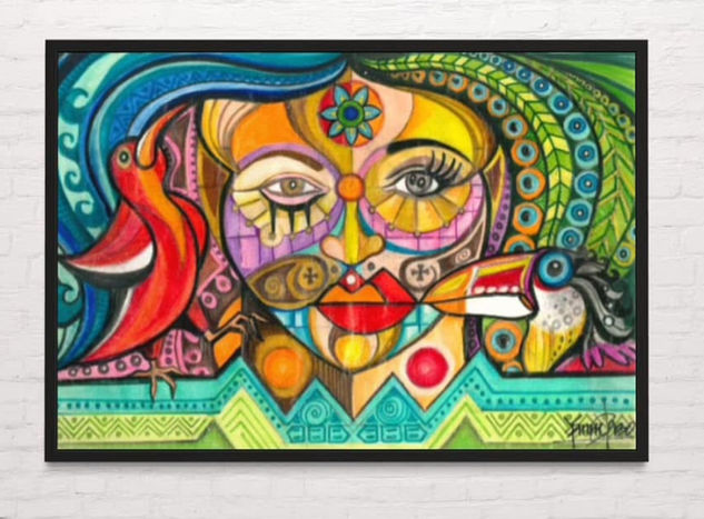 Madre/ Tierra (Pachamama) Mixed Media