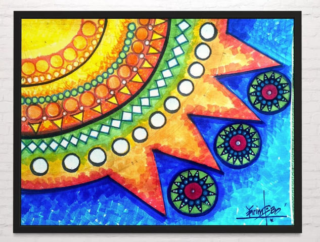 Paisaje de Sol Mixed Media