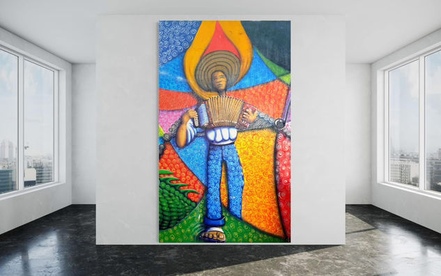 Juglar en tierra de Dioses Acrylic Canvas Others