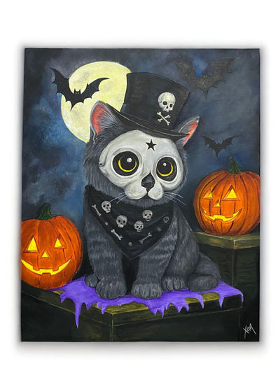 Mr. Phantom Spectralis Acrylic Canvas Figure Painting
