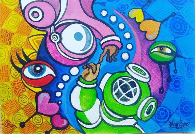 Eterna Conexión (Encuentros en el Alma Callada) Acrylic Others Marine Painting