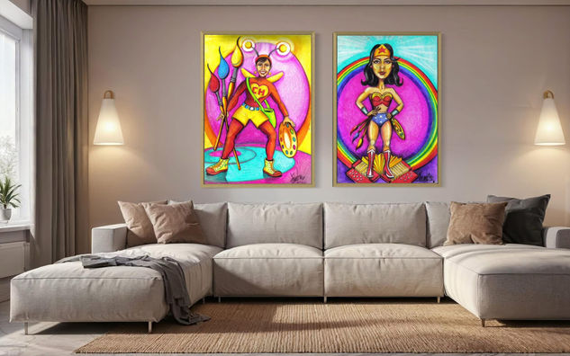 Las Heroínas de mi Alma Mixed Media