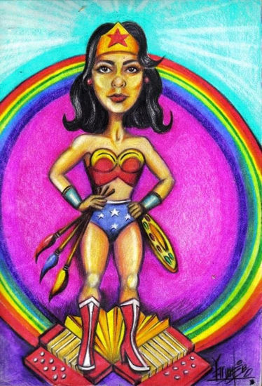 Wonder Woman Macondus Mixed Media