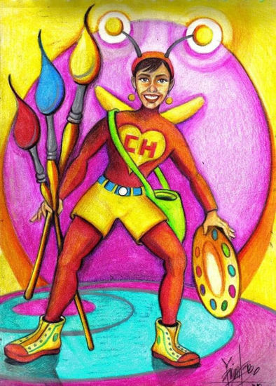 La CHAPULINA Técnica Mixta