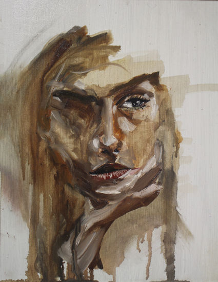 Derivas de la Esencia 3 Oil Panel Portrait