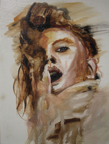 Derivas de la Esencia 4 Oil Panel Portrait