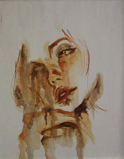 Derivas de la Esencia 6 Oil Panel Portrait