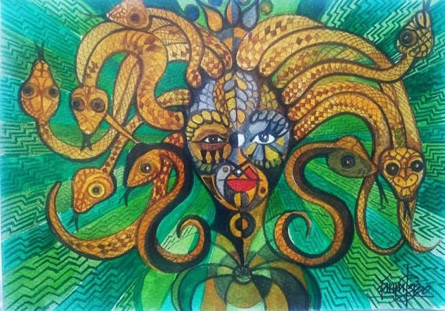 Medusa Macondiana Acrílico Otros Otros