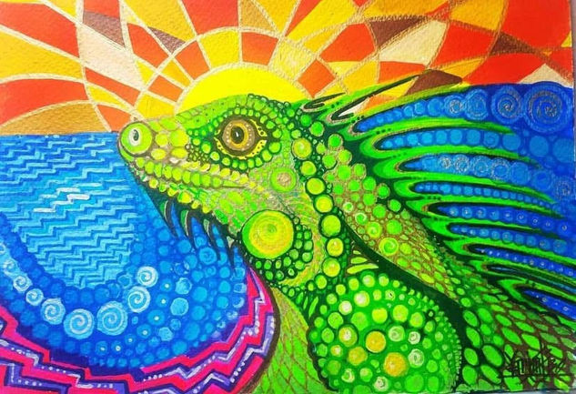 Estado de Alerta Acrylic Others Animals