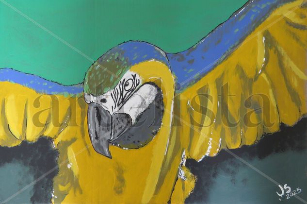 Guacamaya Acrylic Card Animals