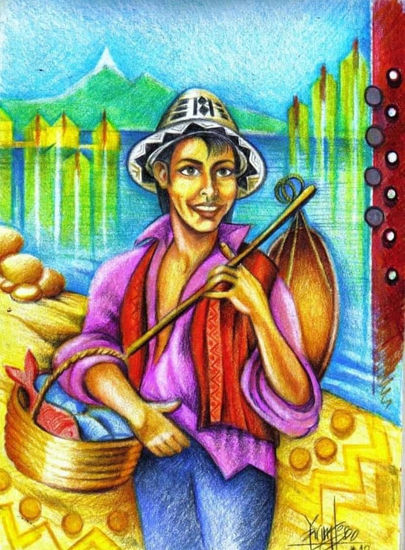 Pescándolos Vivos Técnica Mixta