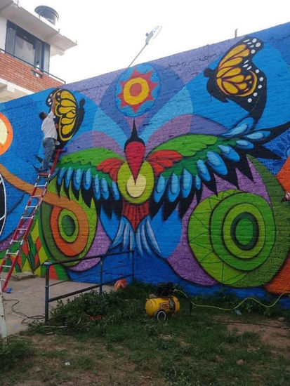 Alas de Libertad (Color de Libertad) Mural Acrílico Otros Animales