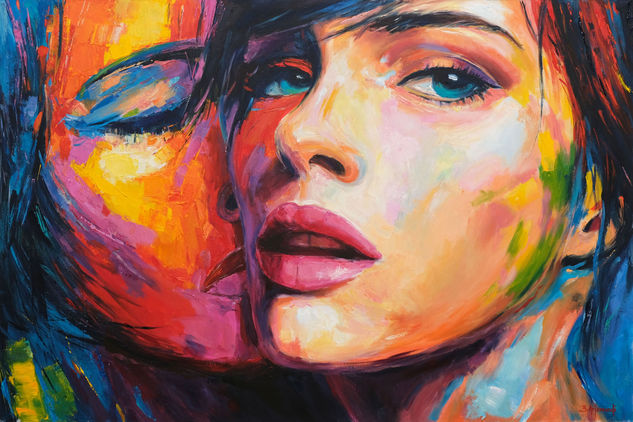 In love Acrílico Lienzo Retrato