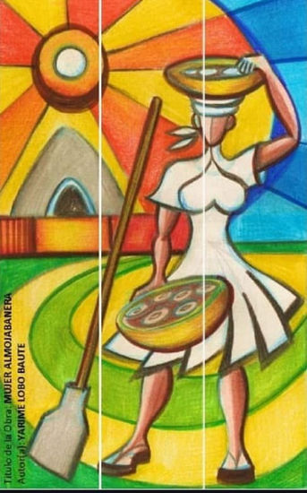 Mujer Almohabanera Técnica Mixta