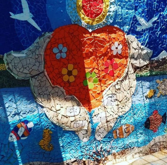 Florero al Alfarero (Mosaiquismo) 