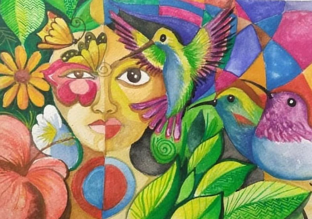 Alma de Niña/ Rostro de Mujer (Boceto) Acrílico Otros Figura