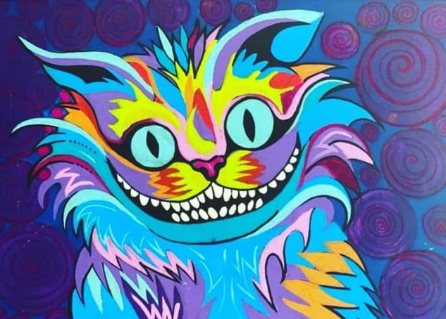 Sonrisa Gatuna Acrílico Lienzo Animales