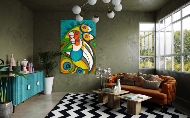 Pal’ mismo lado Acrylic Canvas Animals