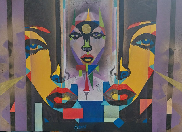 Universo de mujeres Acrílico Lienzo Otros