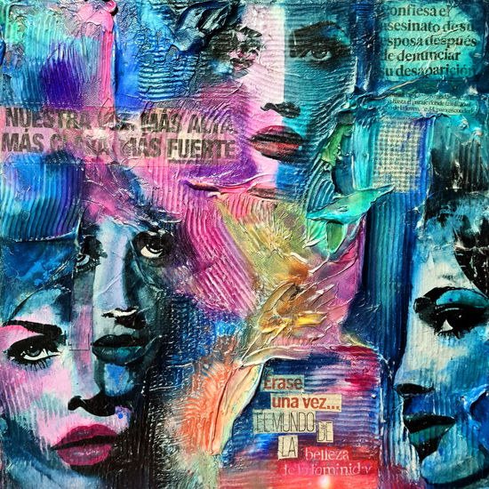 Érase una vez... el mundo de la belleza femenina Acrílico Lienzo Otros