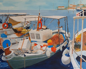 A harbour in Greece