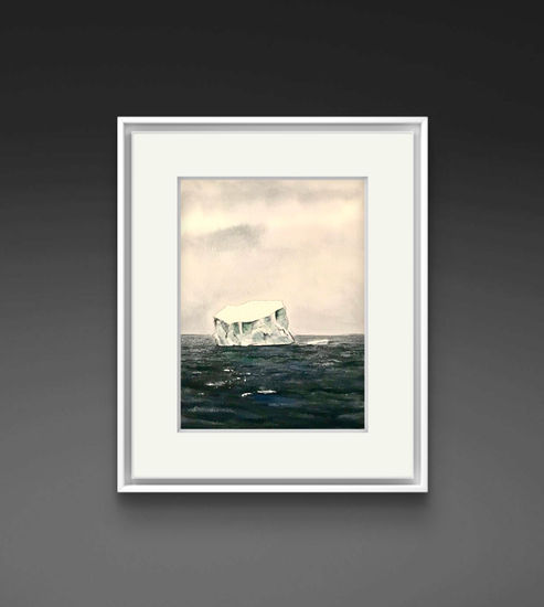 Antartica Acuarela Papel Paisaje