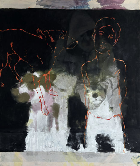 Street Dogs Mixed media Canvas Animals