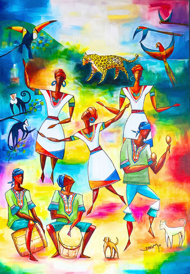 Pueblos de mi tierra: Garífunas Acrylic Canvas Others
