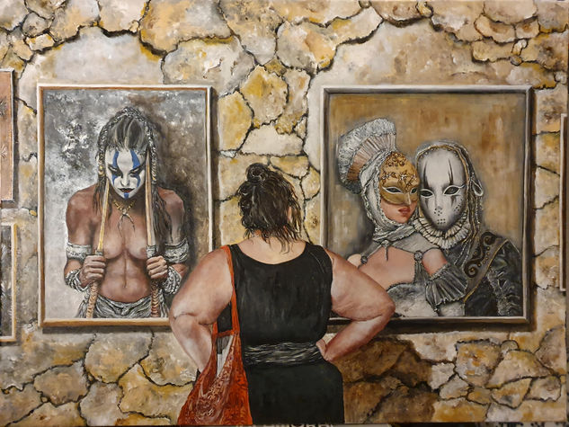 I.A. la exposición Acrylic Canvas Figure Painting