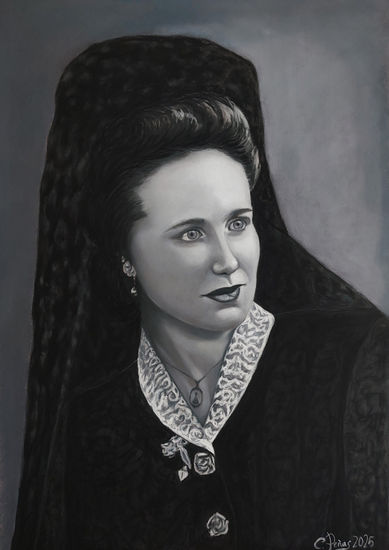 TÍA PLASEN Pastel Paper Portrait