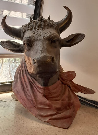 ROSTRO DE TORO Bronze Figurative
