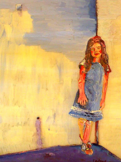 Niña Acrylic Glass Figure Painting