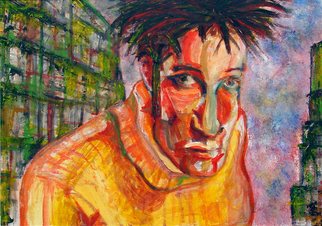 De Buenos Aires Acrylic Canvas Figure Painting