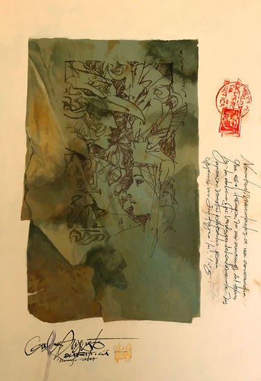 Nosotros Acrylic Canvas Figure Painting