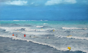 Surfistas con borrasca