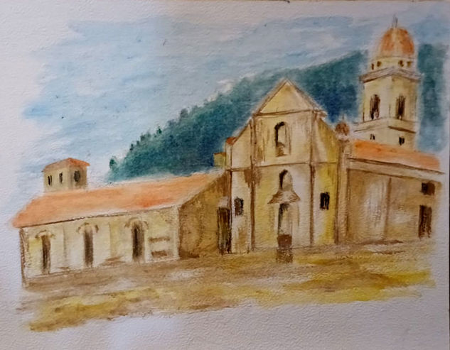 Monasterio de Oia Watercolour Paper Landscaping
