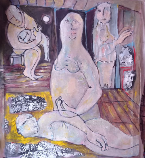 CRÓNICA SENSORIAL Oil Canvas Nude Paintings