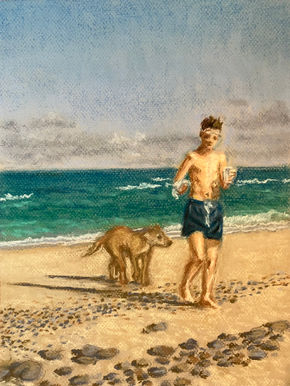 The boy and the dog