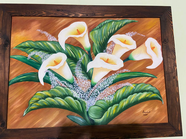 Cartuchos Óleo Lienzo Floral