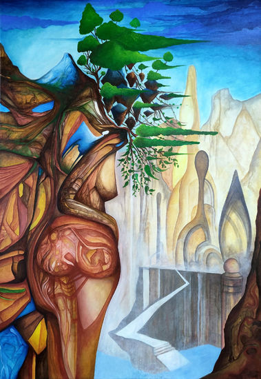 Construyendo las nuevas Esfinges Parte 2 Acrylic Textile Figure Painting