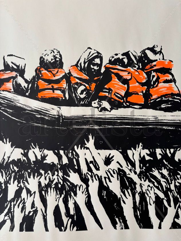 Banksy Print Glastonbury Boat 2025