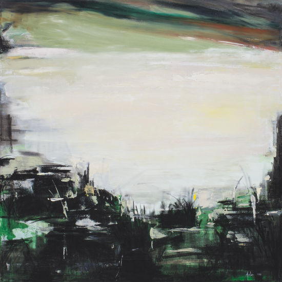 La aguada urbana Acrylic Canvas Landscaping