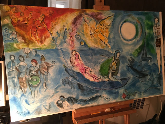 El concierto Acrylic Canvas Figure Painting