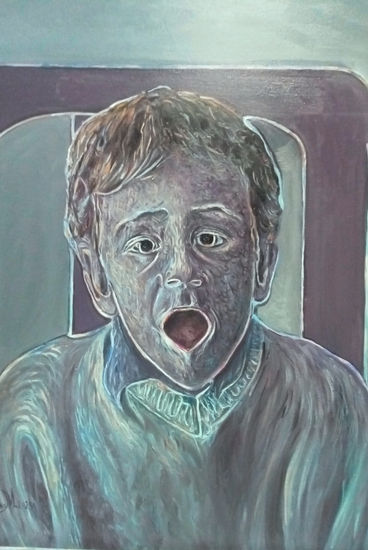 Panico Oil Canvas Figure Painting