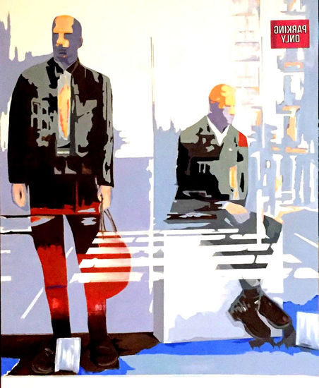 LA ESPERA Acrylic Canvas Figure Painting