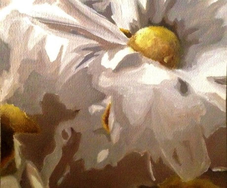 MARGARITA Oil Canvas Floral Painting