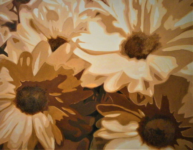 Y ASI SURGIO.... Oil Canvas Floral Painting